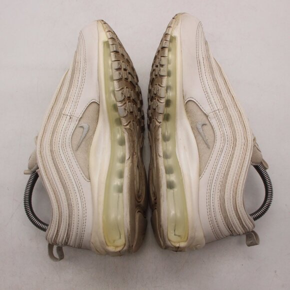 Nike Air Max 97 Women's Size 8 Triple White Sneakers Shoes 21733-100 - Picture 6 of 9